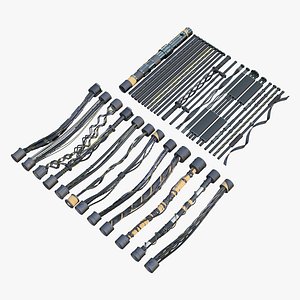 3D SciFi Cable Kitbash M1 model