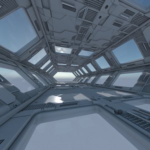 sci-fi interior model