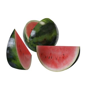 Watermelon with piece