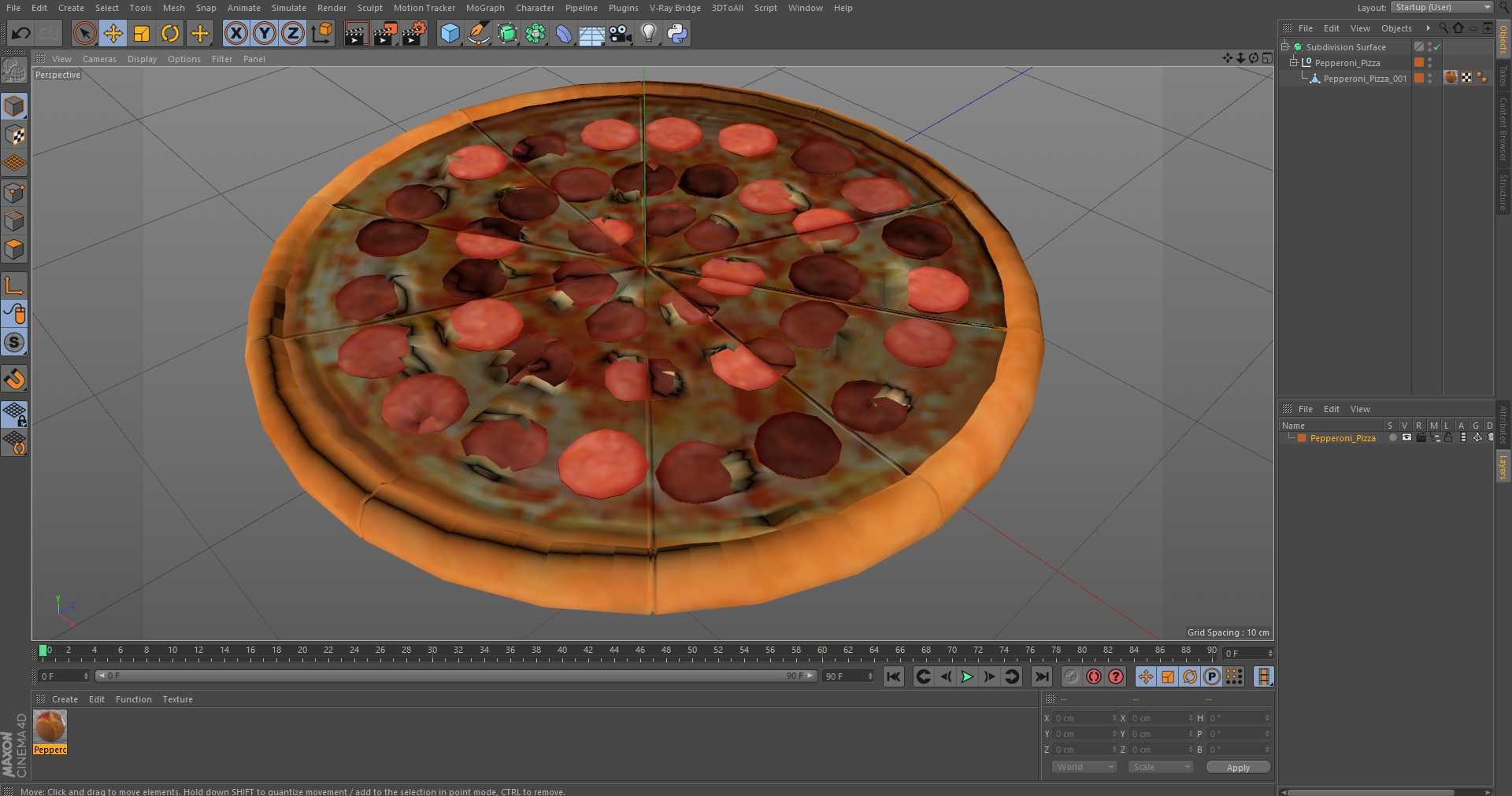 3D Pepperoni Pizza - TurboSquid 2223886