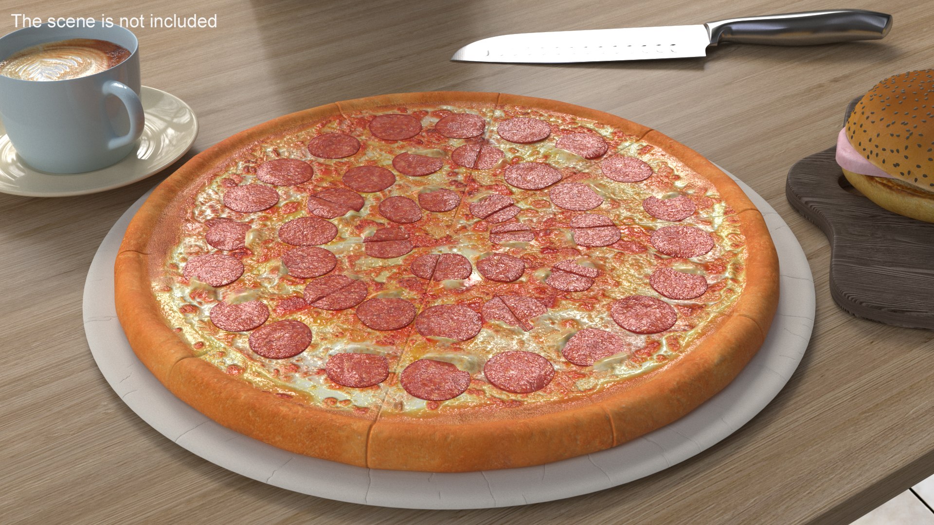 3D Pepperoni Pizza - TurboSquid 2223886