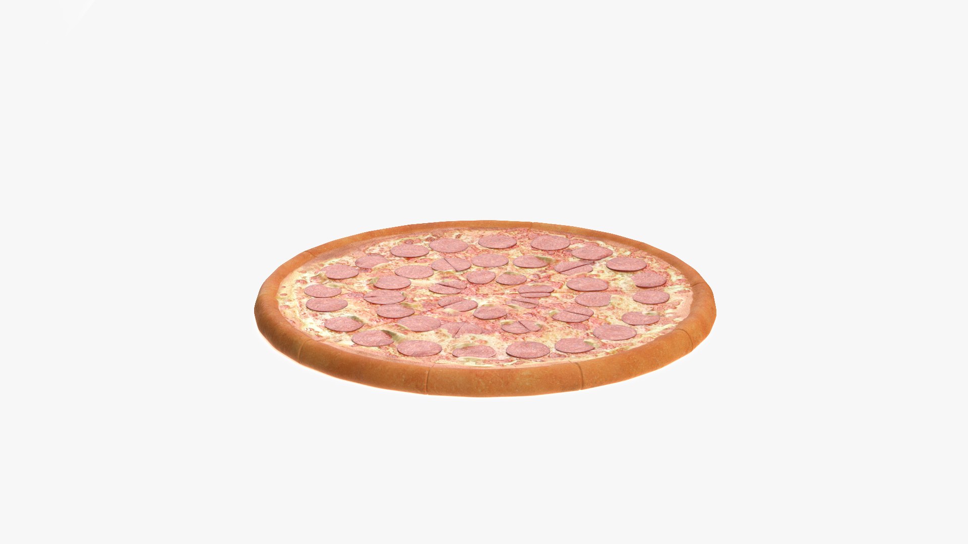 Pepperoni Pizza 3D model preview