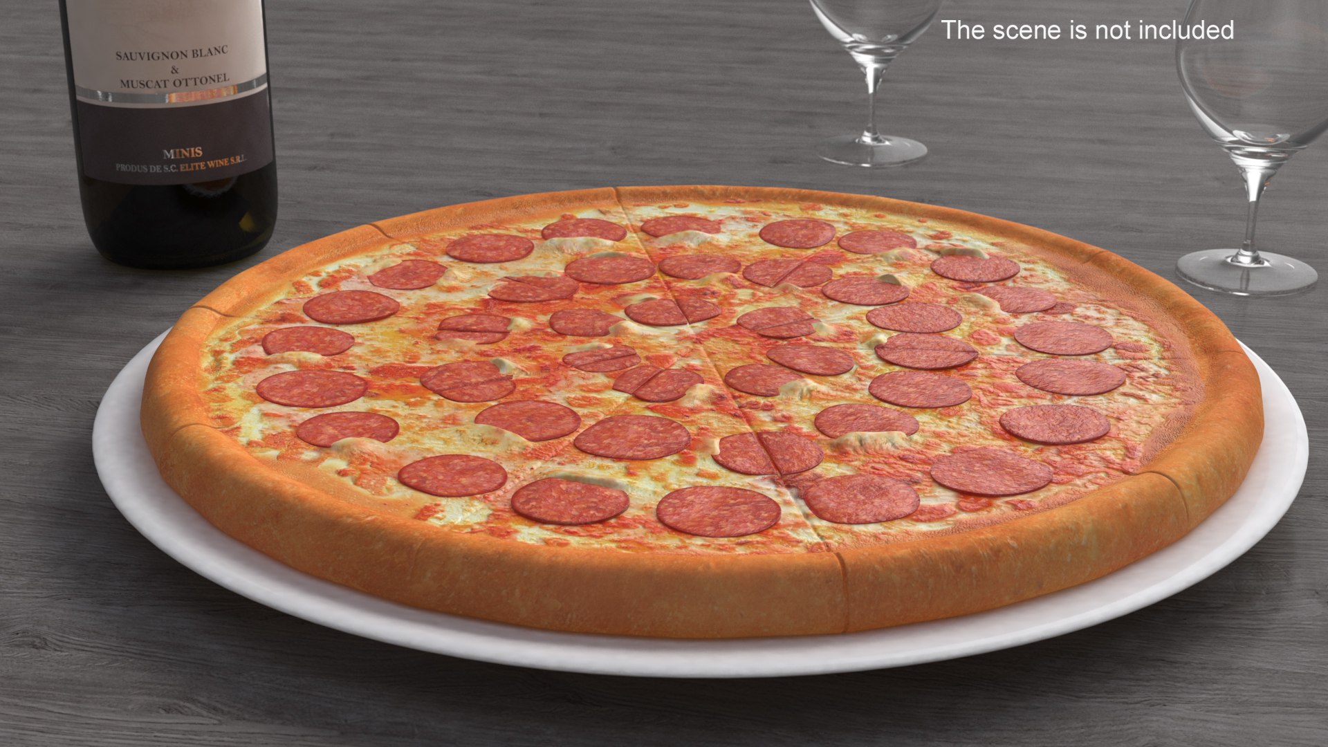 3D Pepperoni Pizza - TurboSquid 2223886