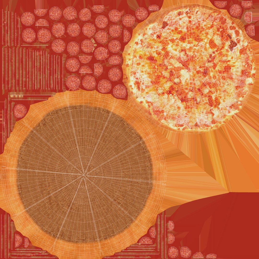 3D Pepperoni Pizza - TurboSquid 2223886