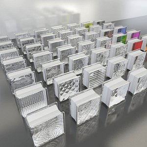 glass blocks 1 3d model