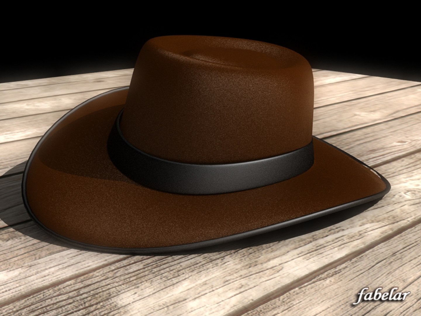 stetson hat 3d model