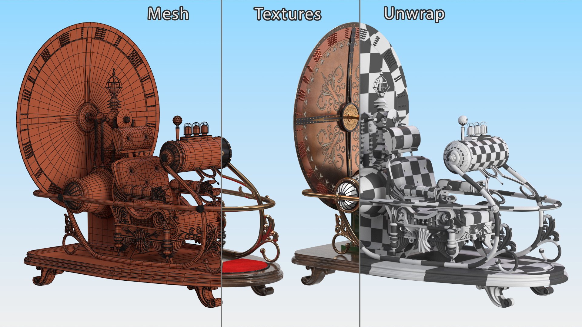 3D Retro Time Machine by Herbert Wells Rigged for Cinema 4D https://p.turbosquid.com/ts-thumb/IG/ZwSMqX/Kr/retrotimemachinebyherbertwellsriggedforcinema4dvray3dmodel021/jpg/1695086408/1920x1080/fit_q87/72c8674d00ff8c1fa53e8579fe33debed697c310/retrotimemachinebyherbertwellsriggedforcinema4dvray3dmodel021.jpg