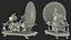 Cinema 4D 用に装備された Herbert Wells のレトロ タイム マシン