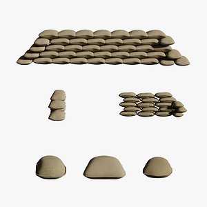 SandBags Series WallDefences G1 - N1 - 3 3D model