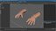 3D Man and Baby Hands Rigged for Maya Collection model
