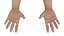 3D Man and Baby Hands Rigged for Maya Collection model