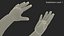 3D Man and Baby Hands Rigged for Maya Collection model