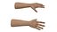 3D Man and Baby Hands Rigged for Maya Collection model