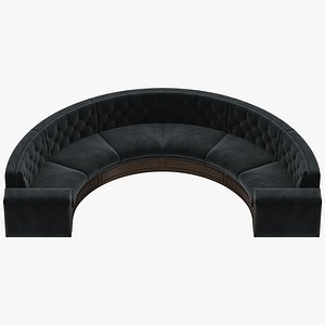 3D model HALF ROUND SEATING V2 Velvet