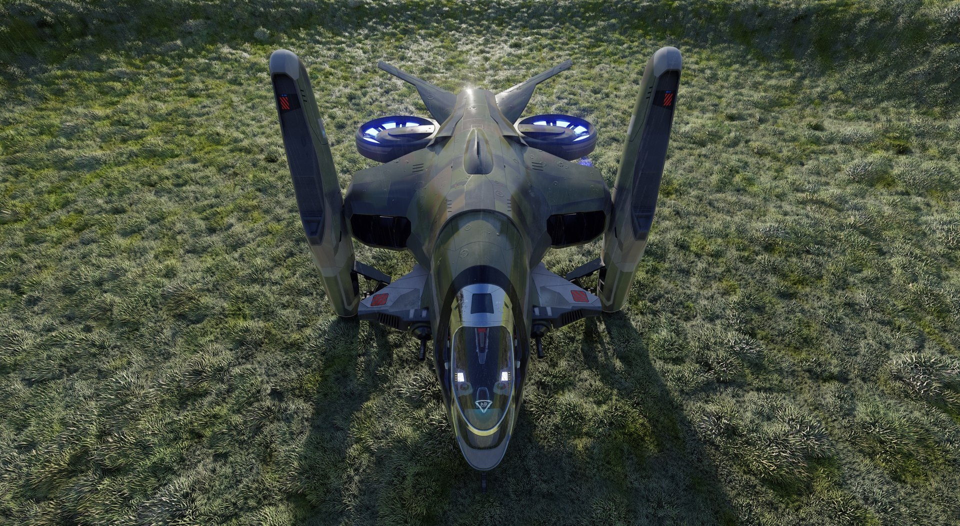 Sci-Fi Light Gunship G9 3D Model - TurboSquid 1916744