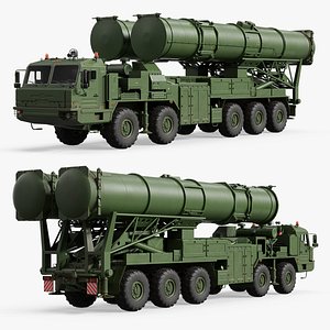 Russian S-500 Prometheus SAM Launcher 3D model