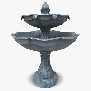 3d model classic fountain