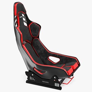RECARO Podium CF Red Racing Seat with Sliding Mount