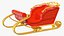 Flying Santa Claus Reindeer Sleigh
