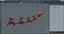 Flying Santa Claus Reindeer Sleigh