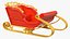Flying Santa Claus Reindeer Sleigh