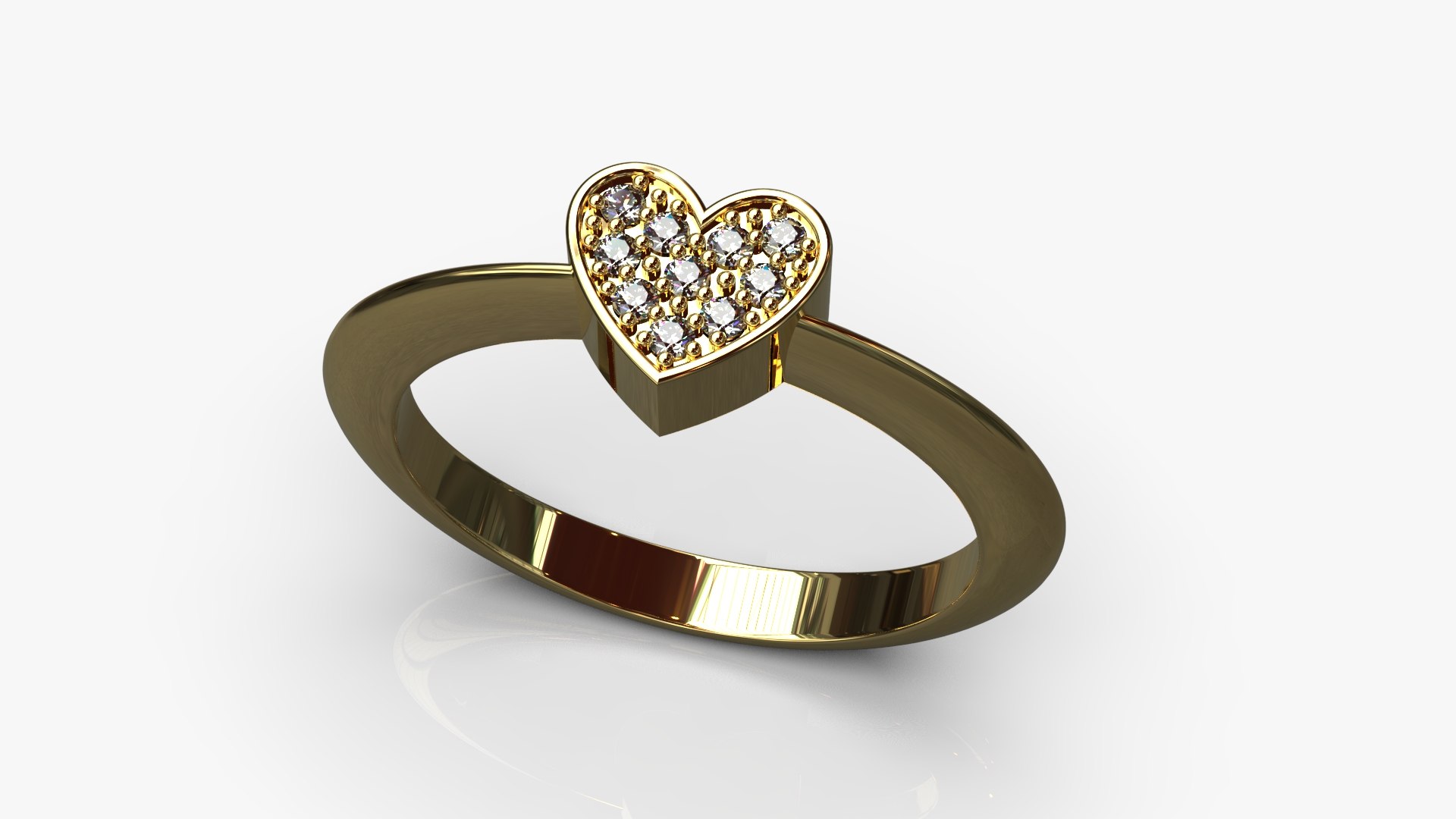3D Heart Ring - TurboSquid 1923790