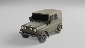 UAZ low poly model