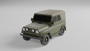 UAZ low poly model