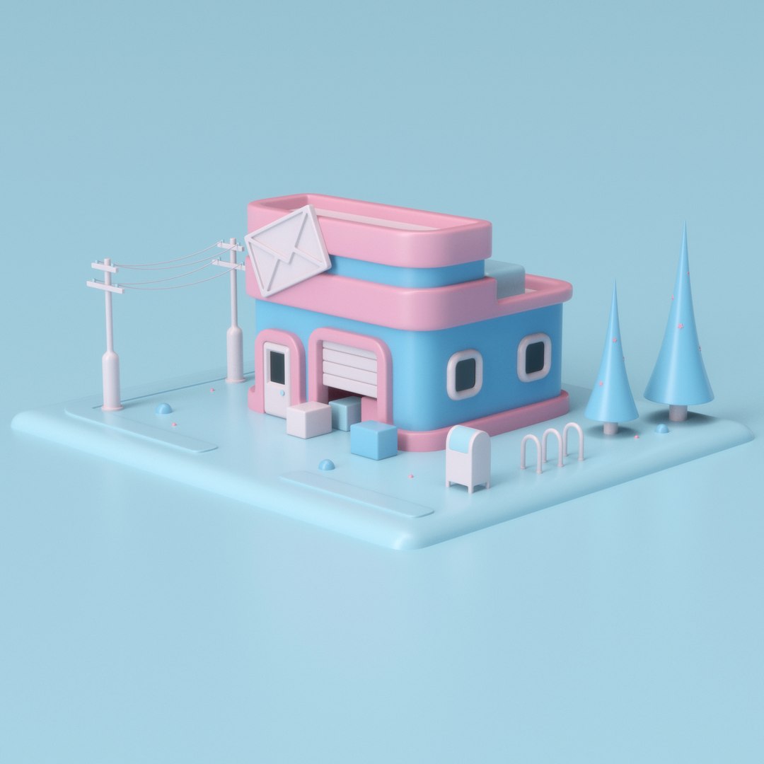 3D Post Office 02 Model - TurboSquid 1761642