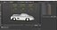 Vintage Collector Sports Car White Rigged for Cinema 4D
