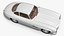 Vintage Collector Sports Car White Rigged for Cinema 4D