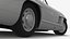 Vintage Collector Sports Car White Rigged for Cinema 4D