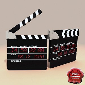 3d model of clapboard modelled