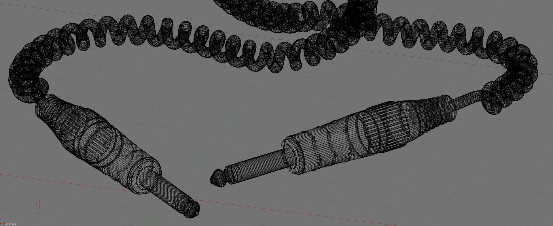 3d 1 Jack Cable Model