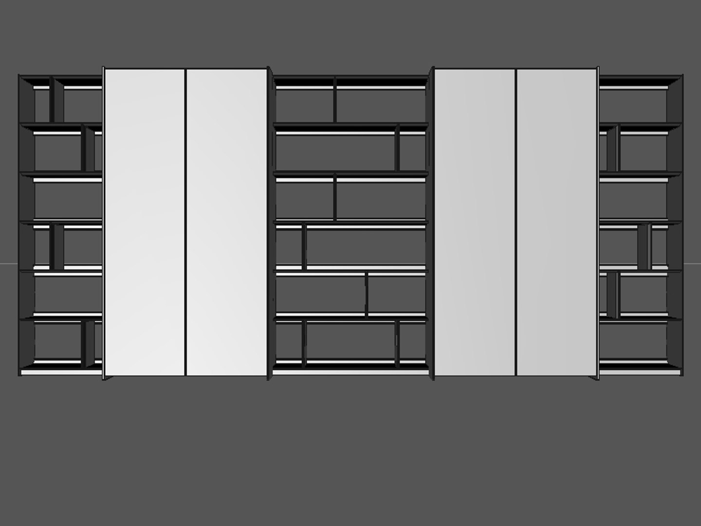 3d Model B Bookcase 19