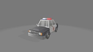 Low Poly cartoon cars model