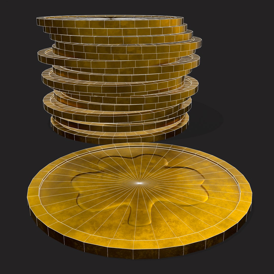 3D Lucky Gold Coin model - TurboSquid 1872706