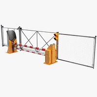 Fence With Automatic Gate(1)