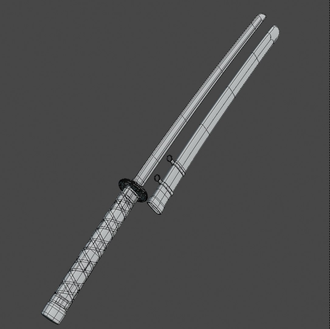 Golden Katana 3D - TurboSquid 2051392