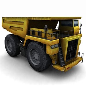 3d heavy quarry truck