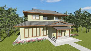 3D model Traditional Japanese House