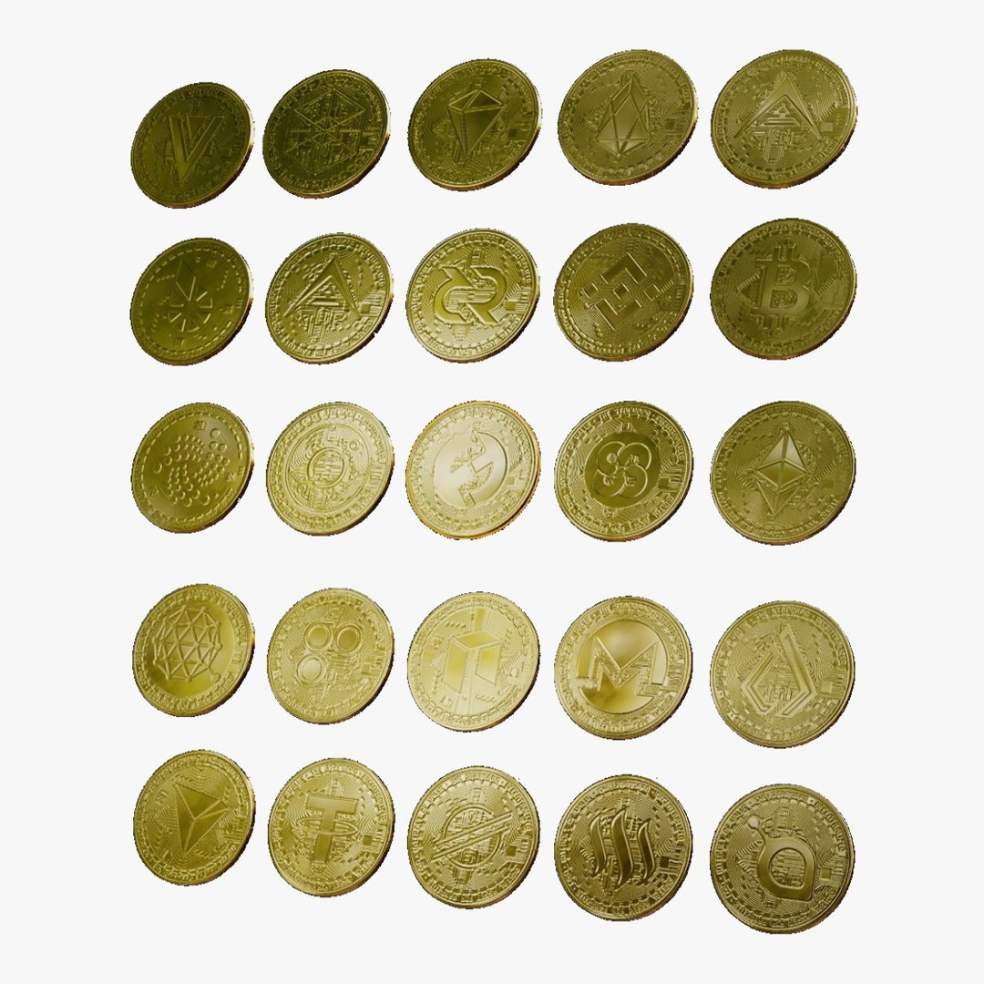 3D Crypto Coins Pack 1 Model - TurboSquid 1813185