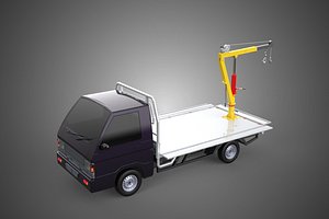 TYPE H58 YELLOW BLACK 3 WAY WIDE DECK HYDRAULIC LIFT JIB CRANE DROP SIDE PICKUP TRUCK