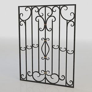 windows bars 3d model