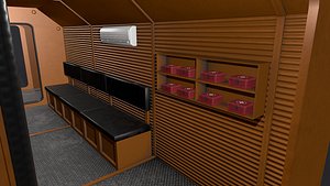 3D Used Refuge Chamber Container