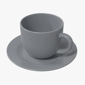 teacup cup saucer model