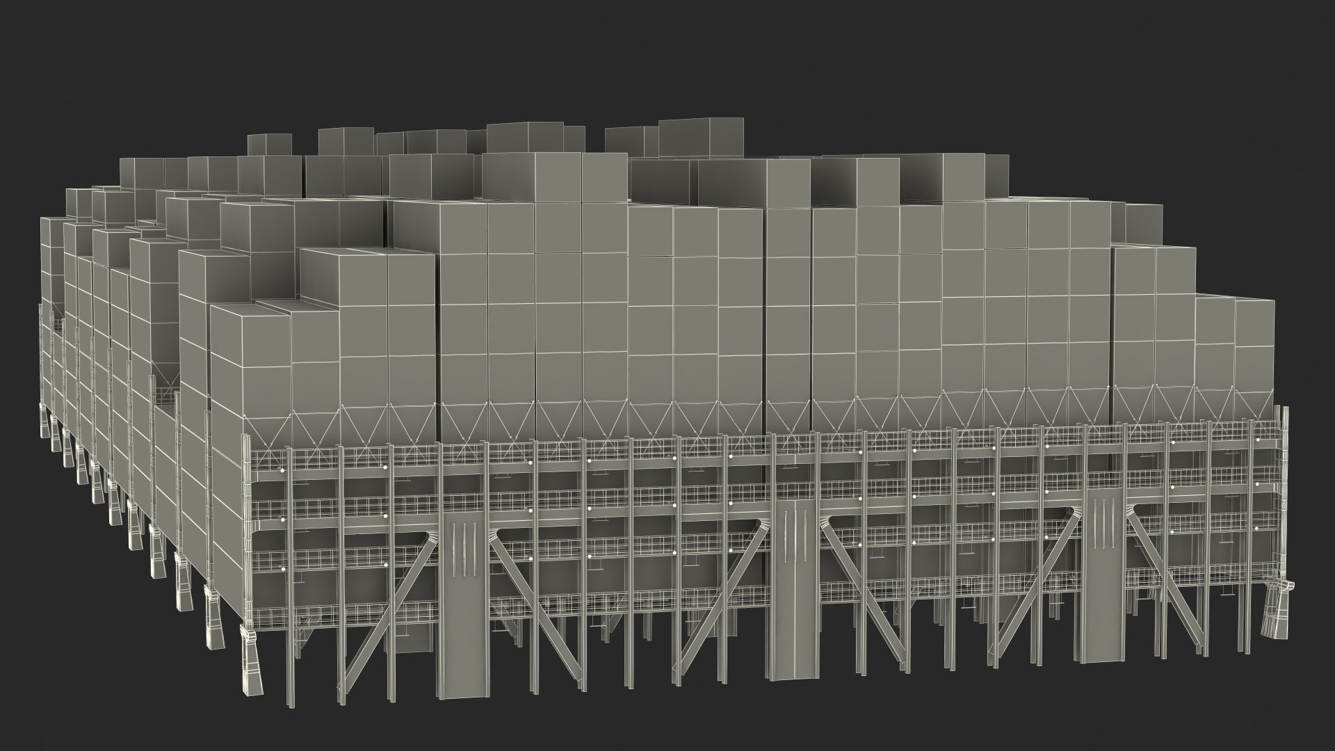 Cargo Shipping Containers Stacked 3D - TurboSquid 1778852