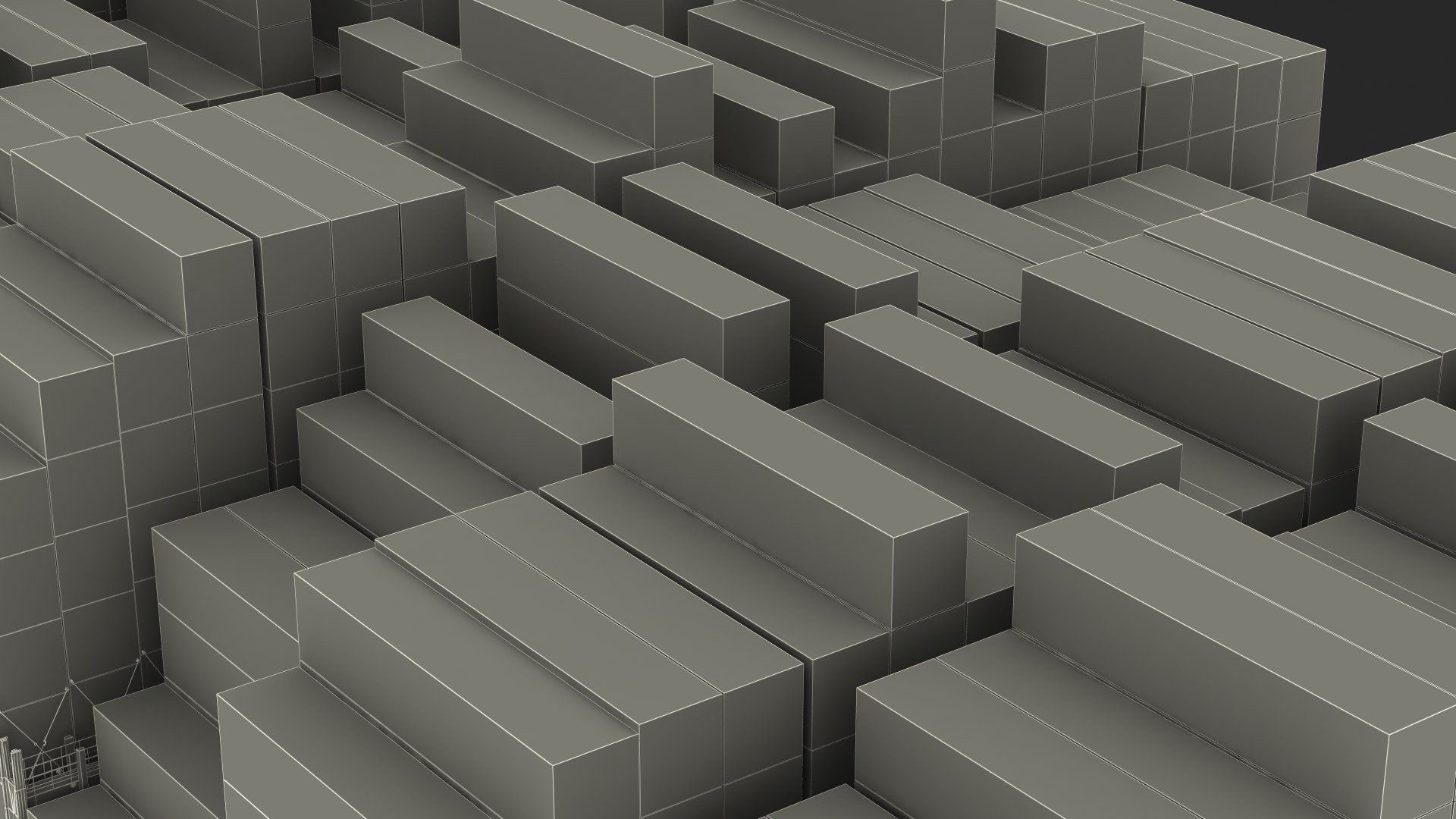 Cargo Shipping Containers Stacked 3D - TurboSquid 1778852