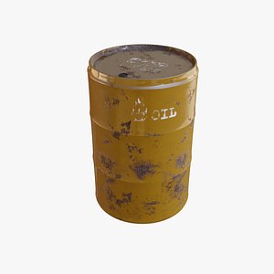 Oil Barrel 4k PBR 3D model