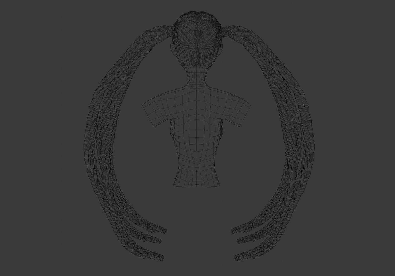 3D Model Braids Fancy Hair - TurboSquid 1944448